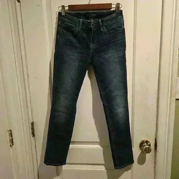 P7445 lucky brand medium was size 4/27 ankle jeans - Picture 2 of 7